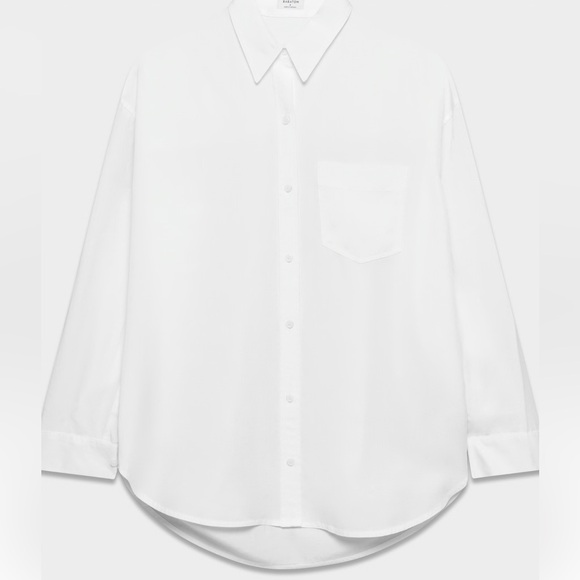 Aritzia Babaton Manuel Classic White Button Down Shirt - Picture 3 of 7